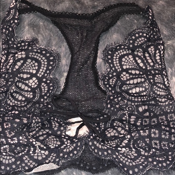 Victoria Secret Lacey High Neck Bra - Picture 2 of 8